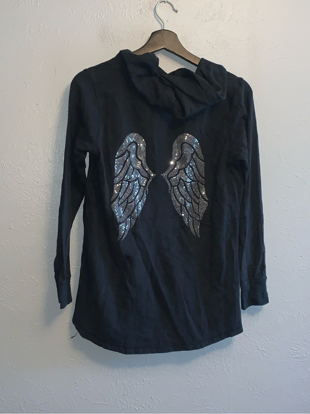 Vs sequin angel wing hoodie